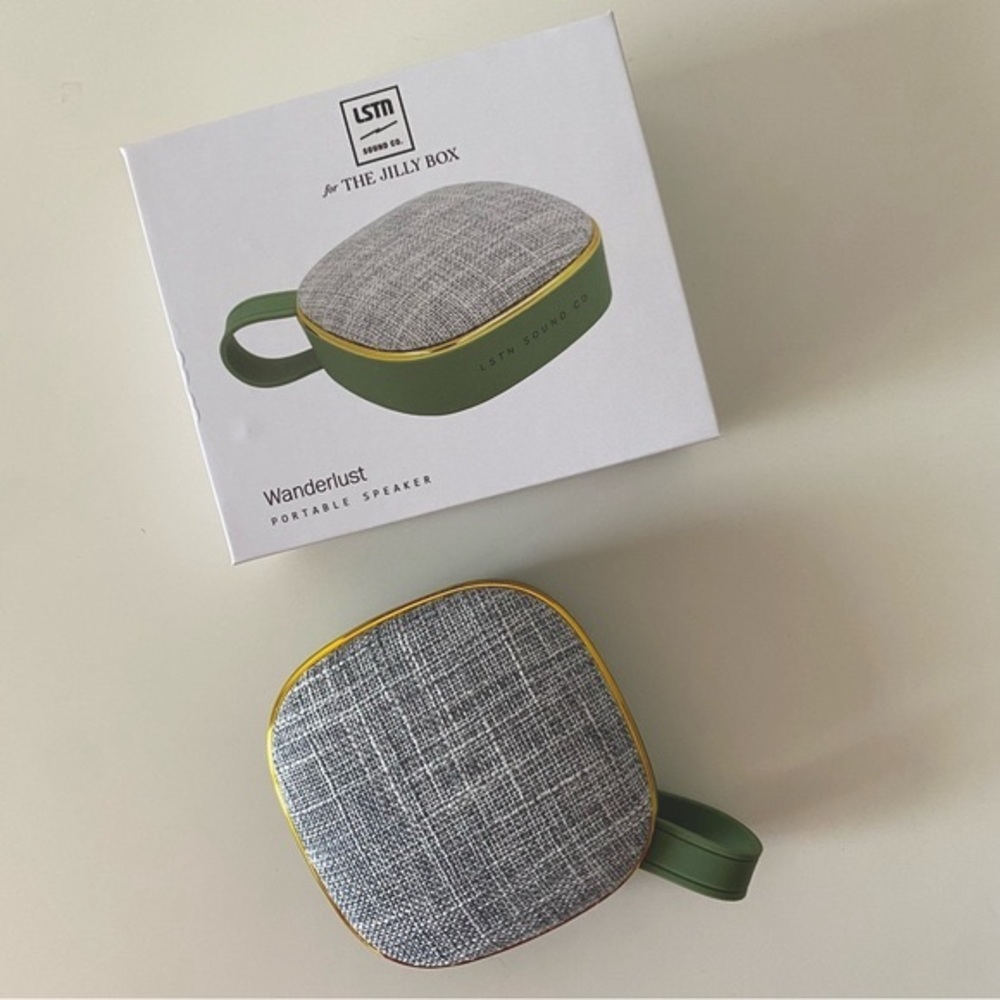 LSTN Sound Co. Wanderlust Travel Speaker in green Jilly Box exclusive